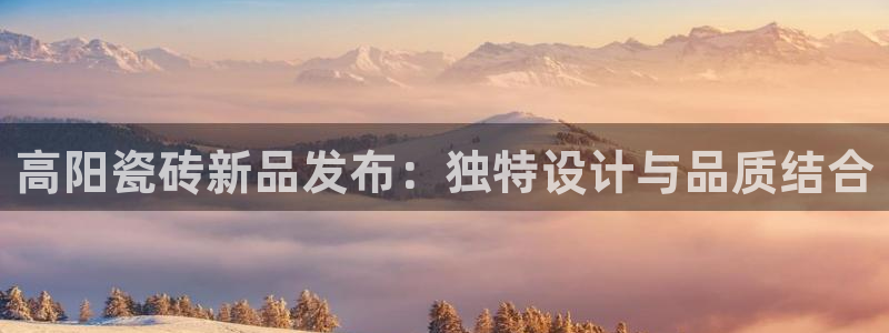 富联娱乐招商财判官333OO：高阳瓷砖新品发布：独特设计与品质结合